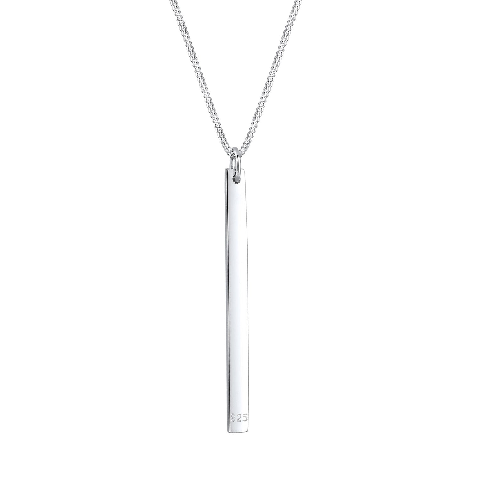 Silber - Elli | Halskette Stab | 925er Sterling Silber
