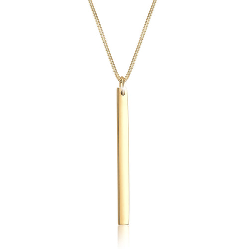Gold - Elli | Halskette Stab | 925 Sterling Silber vergoldet