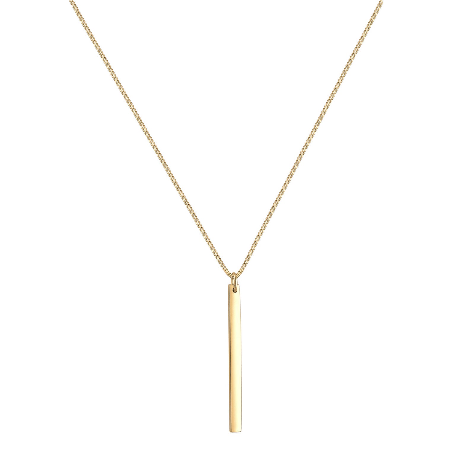 Gold - Elli | Halskette Stab | 925 Sterling Silber vergoldet