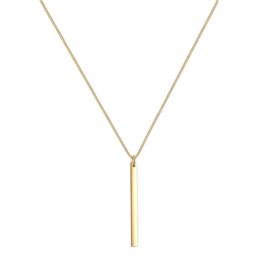 Gold - Elli | Halskette Stab | 925 Sterling Silber vergoldet