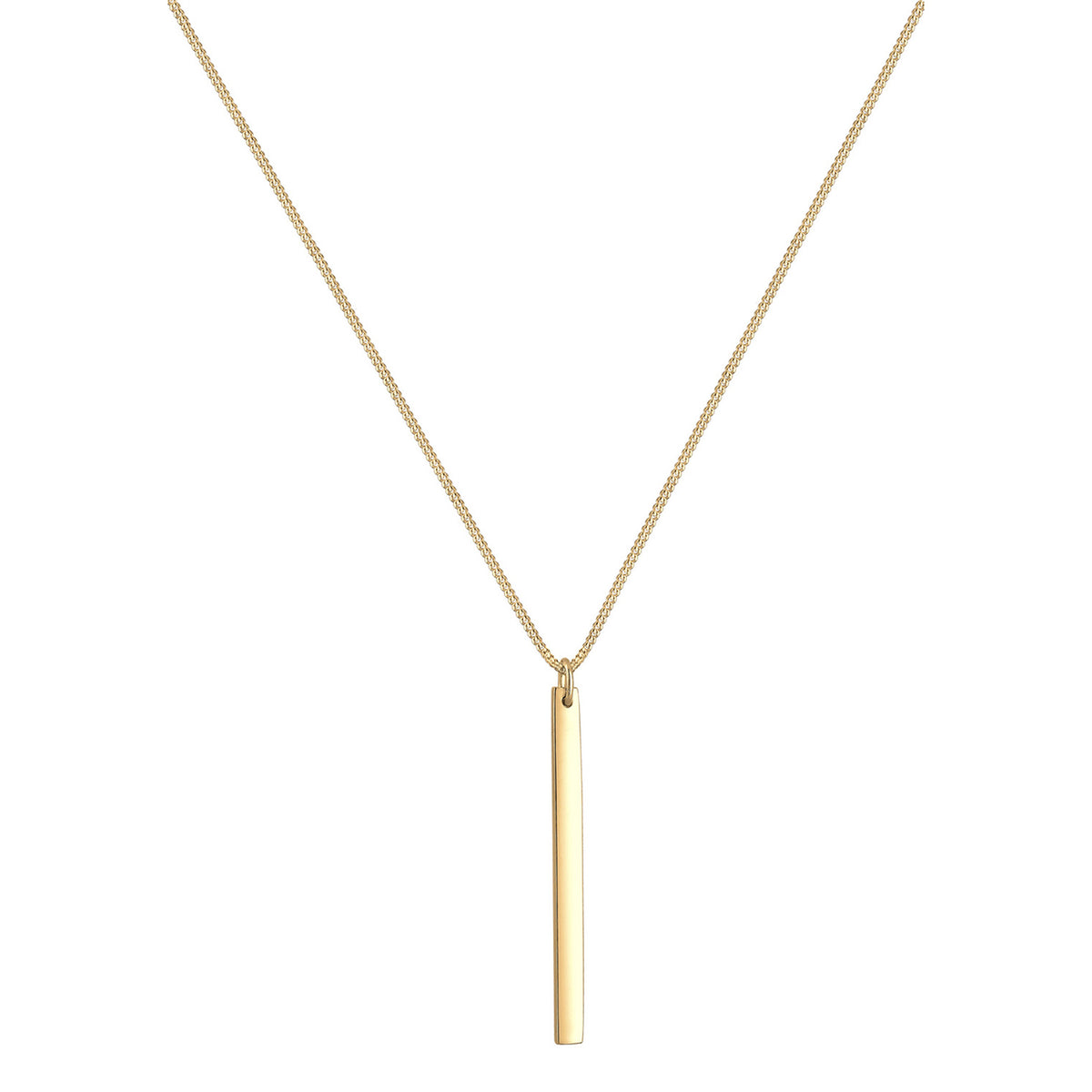 Gold - Elli | Halskette Stab | 925 Sterling Silber vergoldet