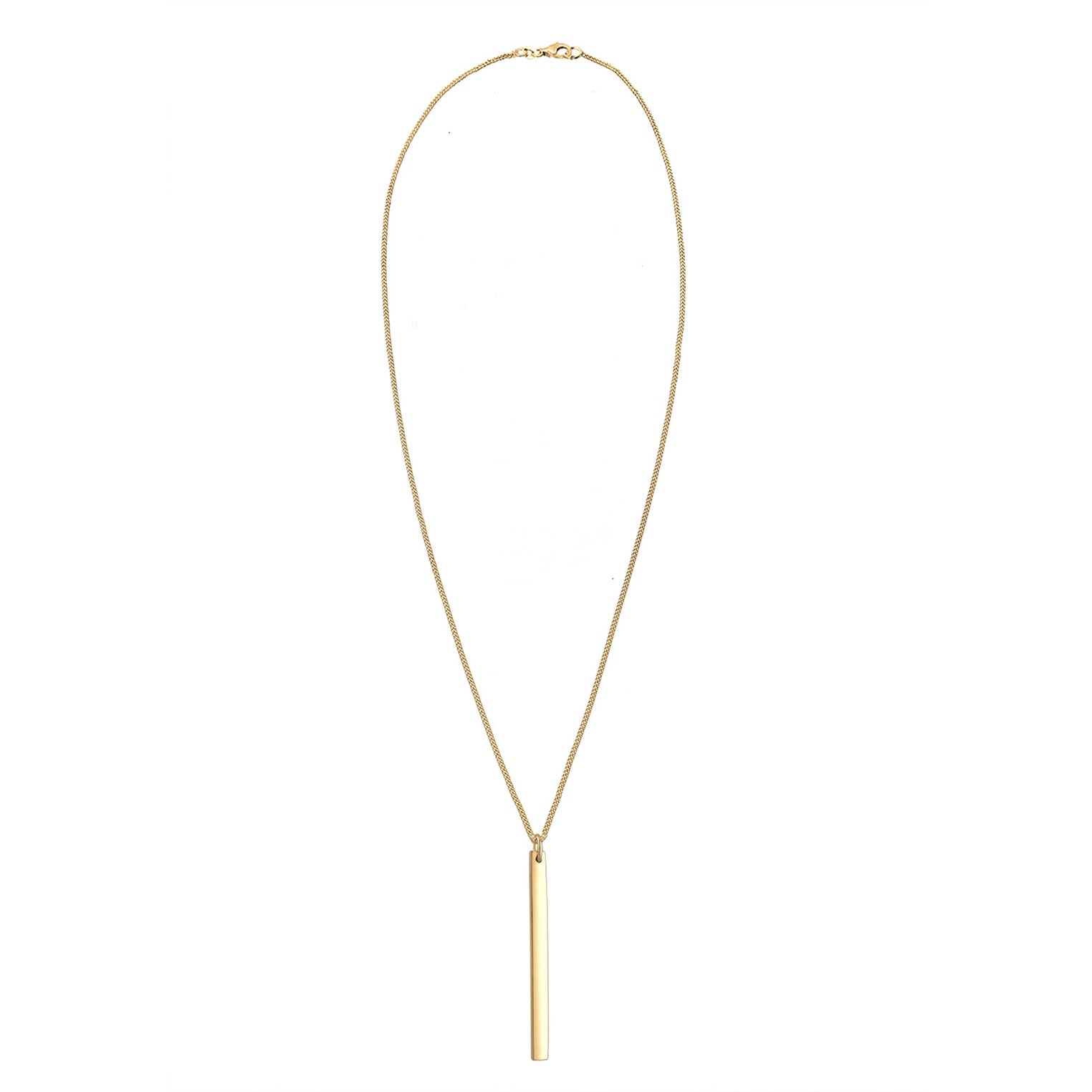 Gold - Elli | Halskette Stab | 925 Sterling Silber vergoldet