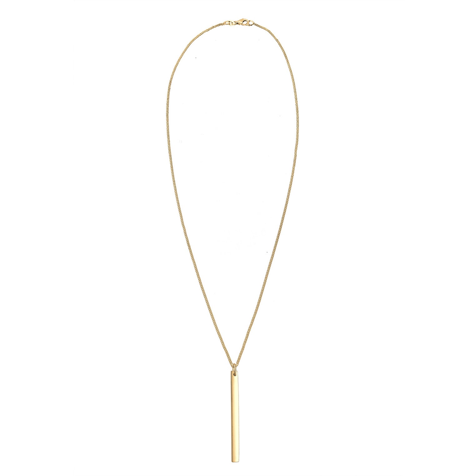 Gold - Elli | Halskette Stab | 925 Sterling Silber vergoldet