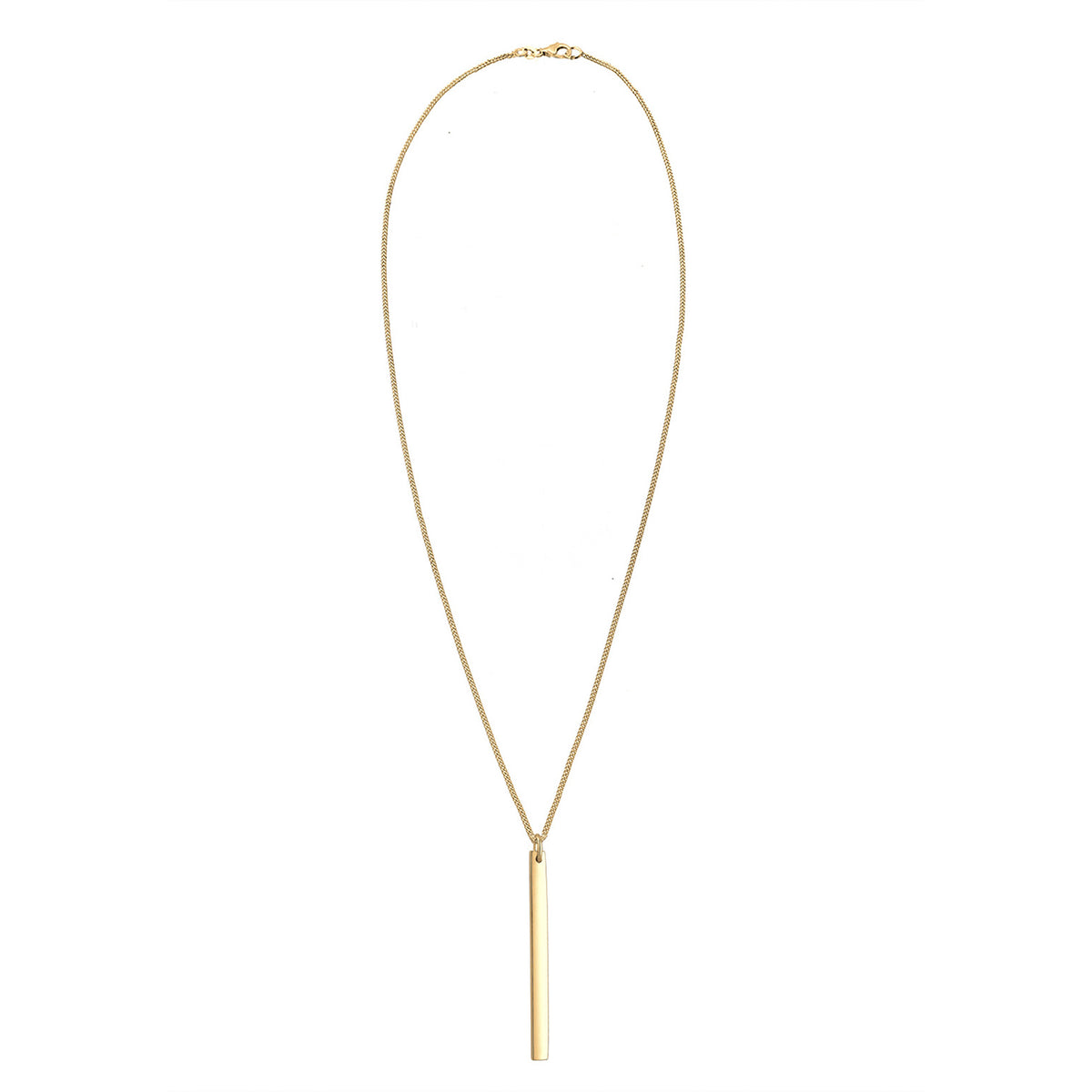 Gold - Elli | Halskette Stab | 925 Sterling Silber vergoldet