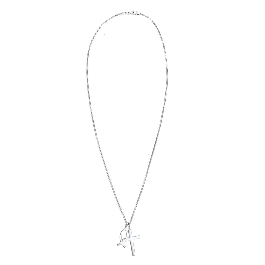 Silber - Elli | Halskette Fisch | 925er Sterling Silber
