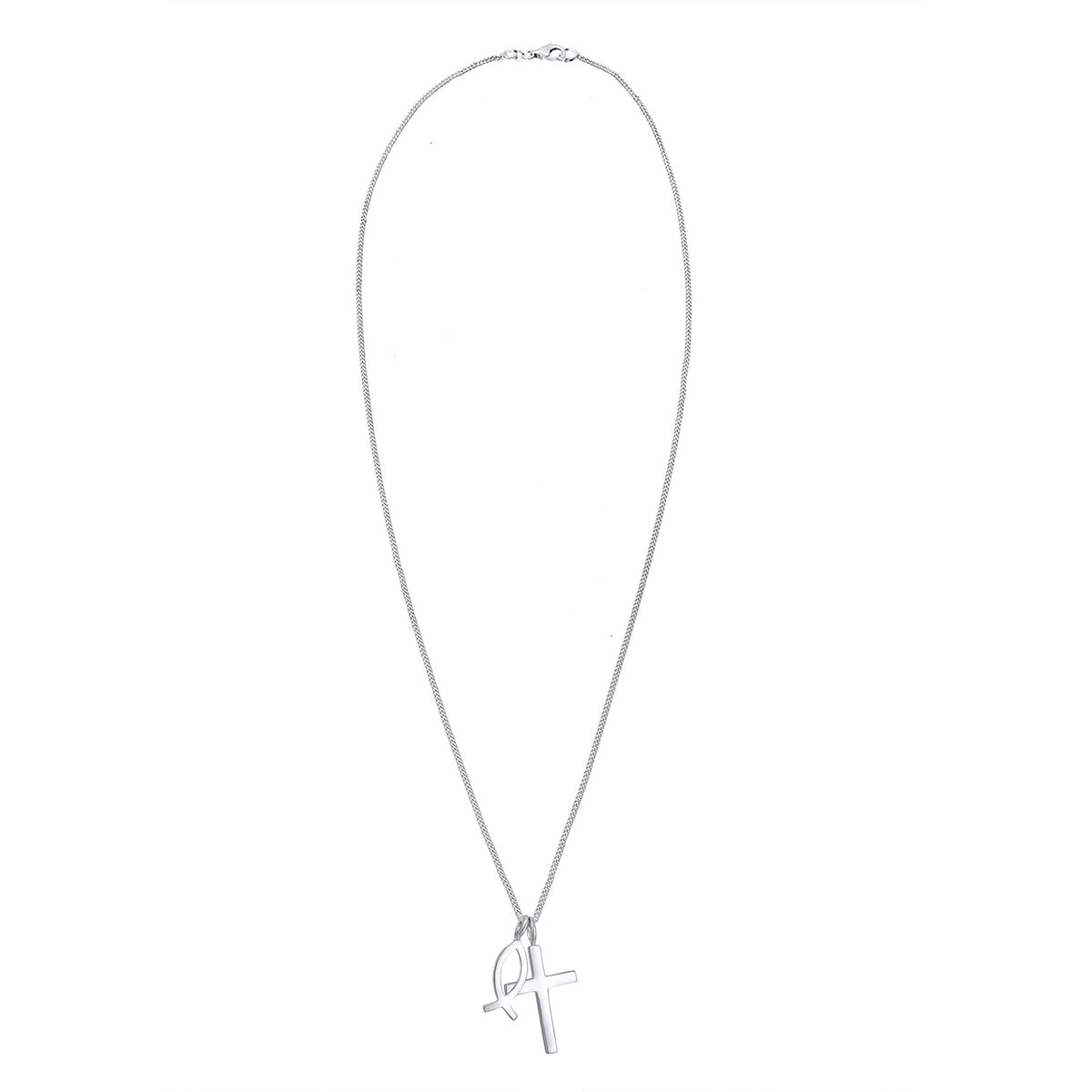 Silber - Elli | Halskette Fisch | 925er Sterling Silber