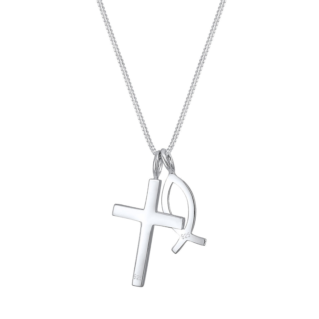 Silber - Elli | Halskette Fisch | 925er Sterling Silber