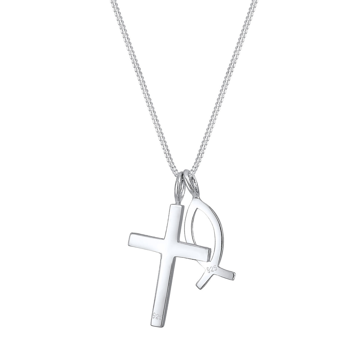 Silber - Elli | Halskette Fisch | 925er Sterling Silber