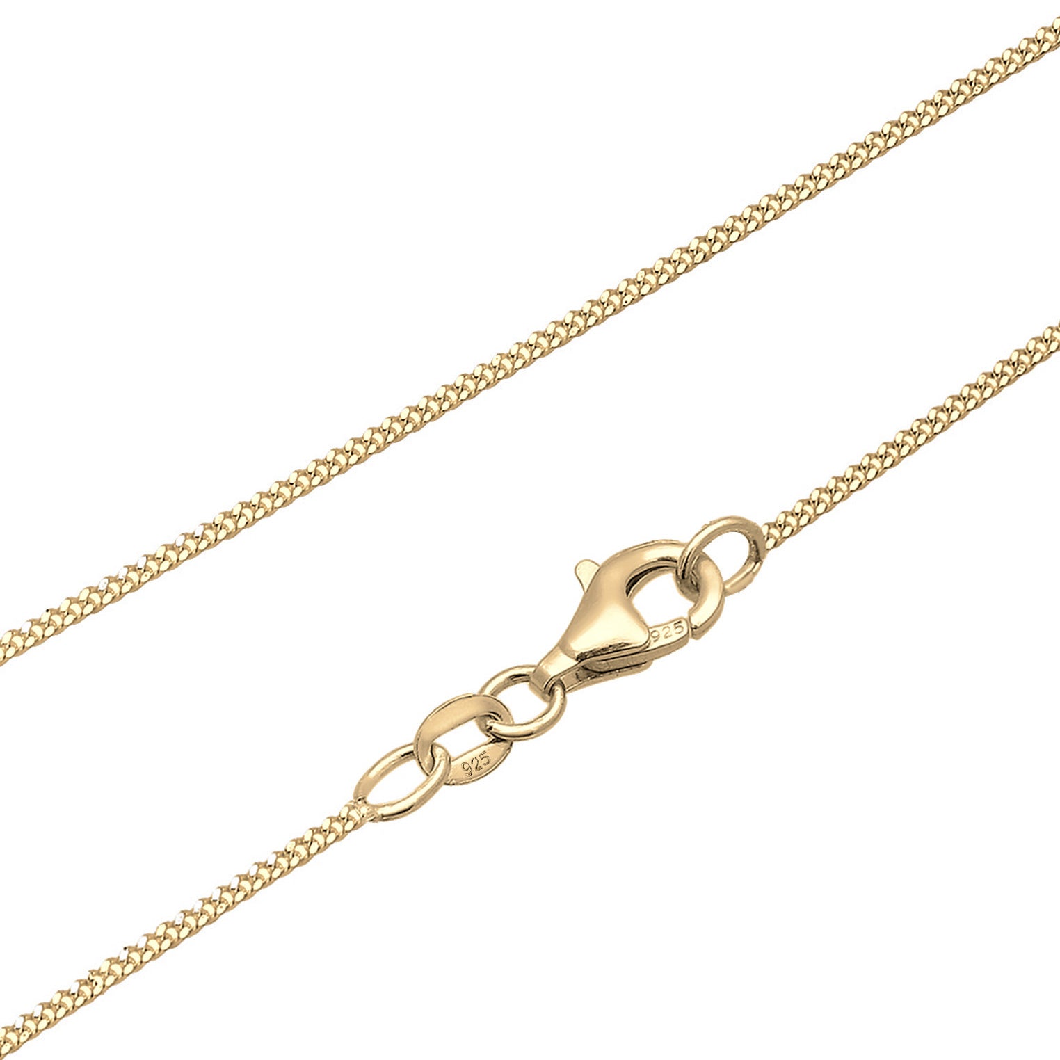 Gold - Elli | Halskette Fisch | 925 Sterling Silber vergoldet