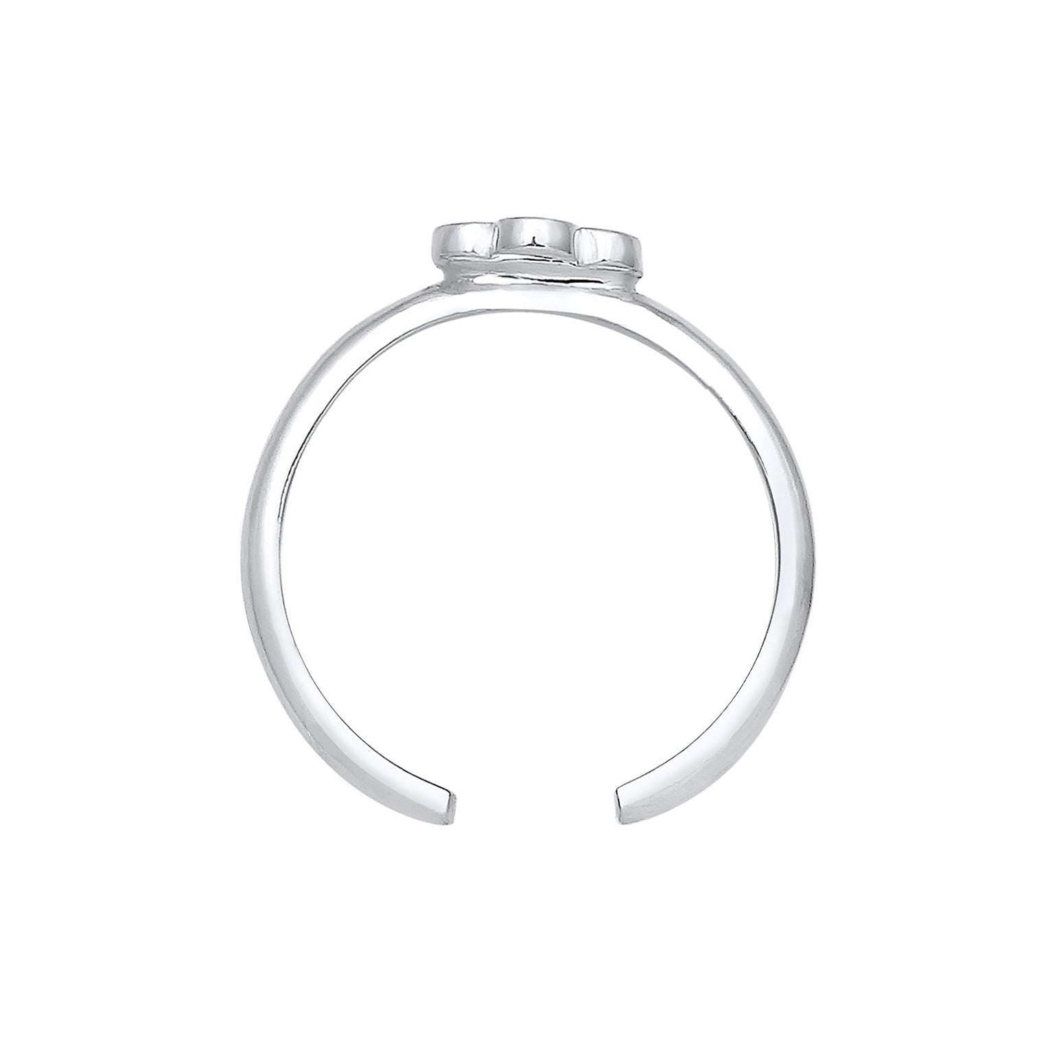 Silber - Elli | Ring Blume | Kristall ( Rosa ) | 925er Sterling Silber