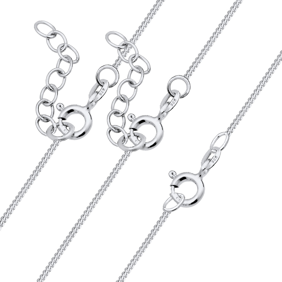 Silber - Elli | Mutter-Kind-Kettenset Herz | 925er Sterling Silber