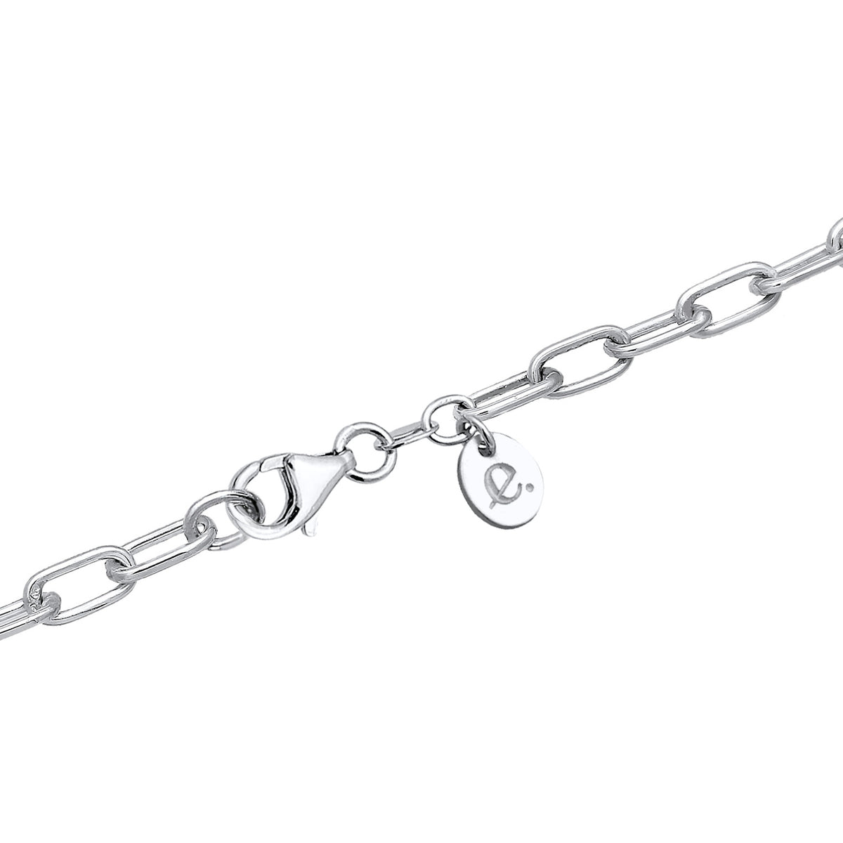 Silber - Elli PREMIUM | Solitär-Kette | Kristall (Weiß) | 925er Sterling Silber