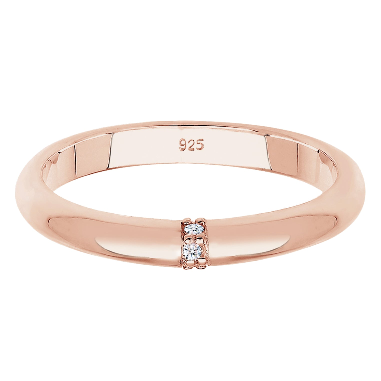Roségold - Elli DIAMONDS | Verlobungsring | Diamant ( Weiß, 0,045 ct ) | 925 Sterling Silber Rosegold