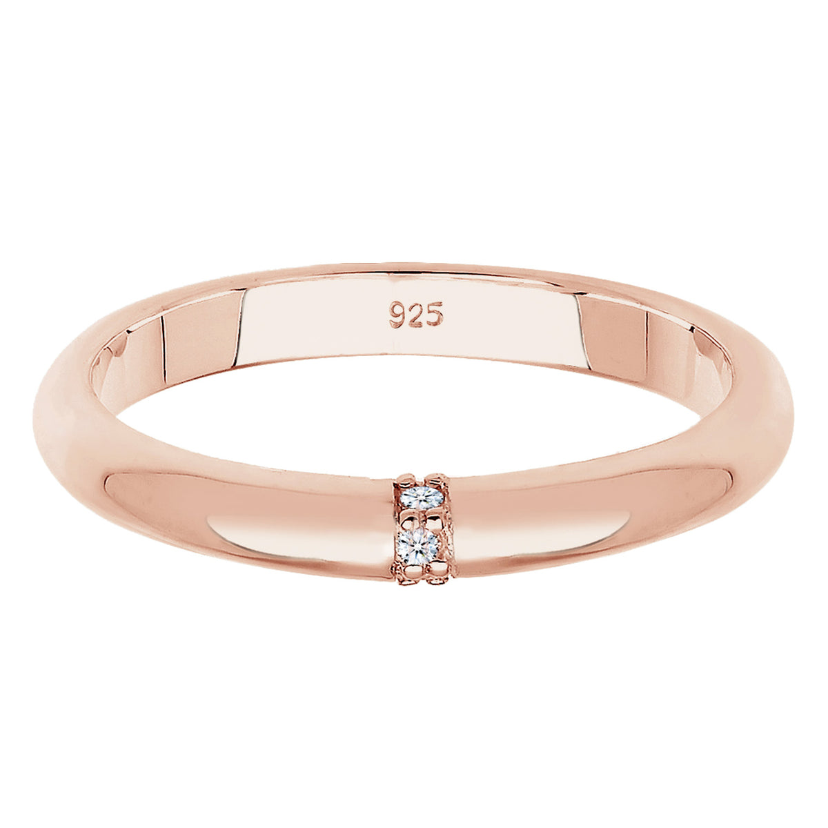 Roségold - Elli DIAMONDS | Verlobungsring | Diamant ( Weiß, 0,045 ct ) | 925 Sterling Silber Rosegold