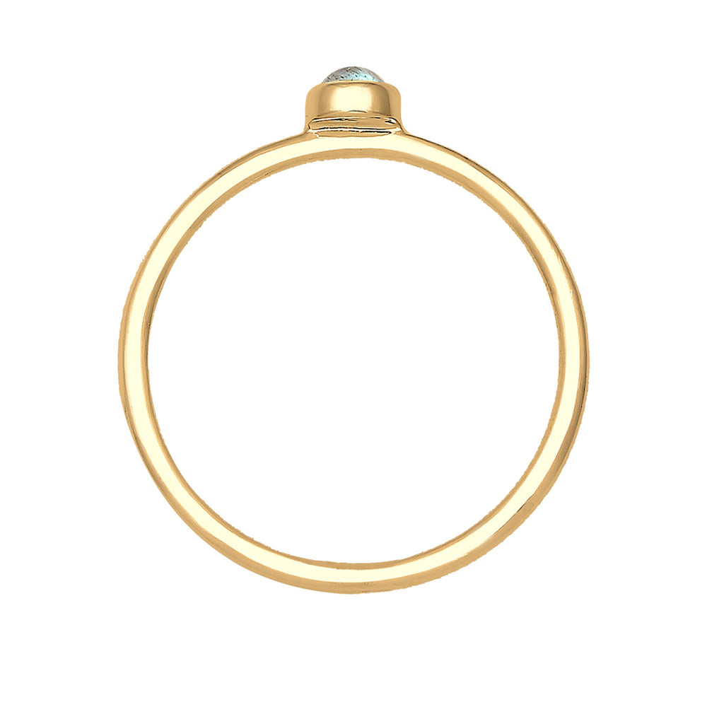 Verlobungsring | Labradorit ( Grau )