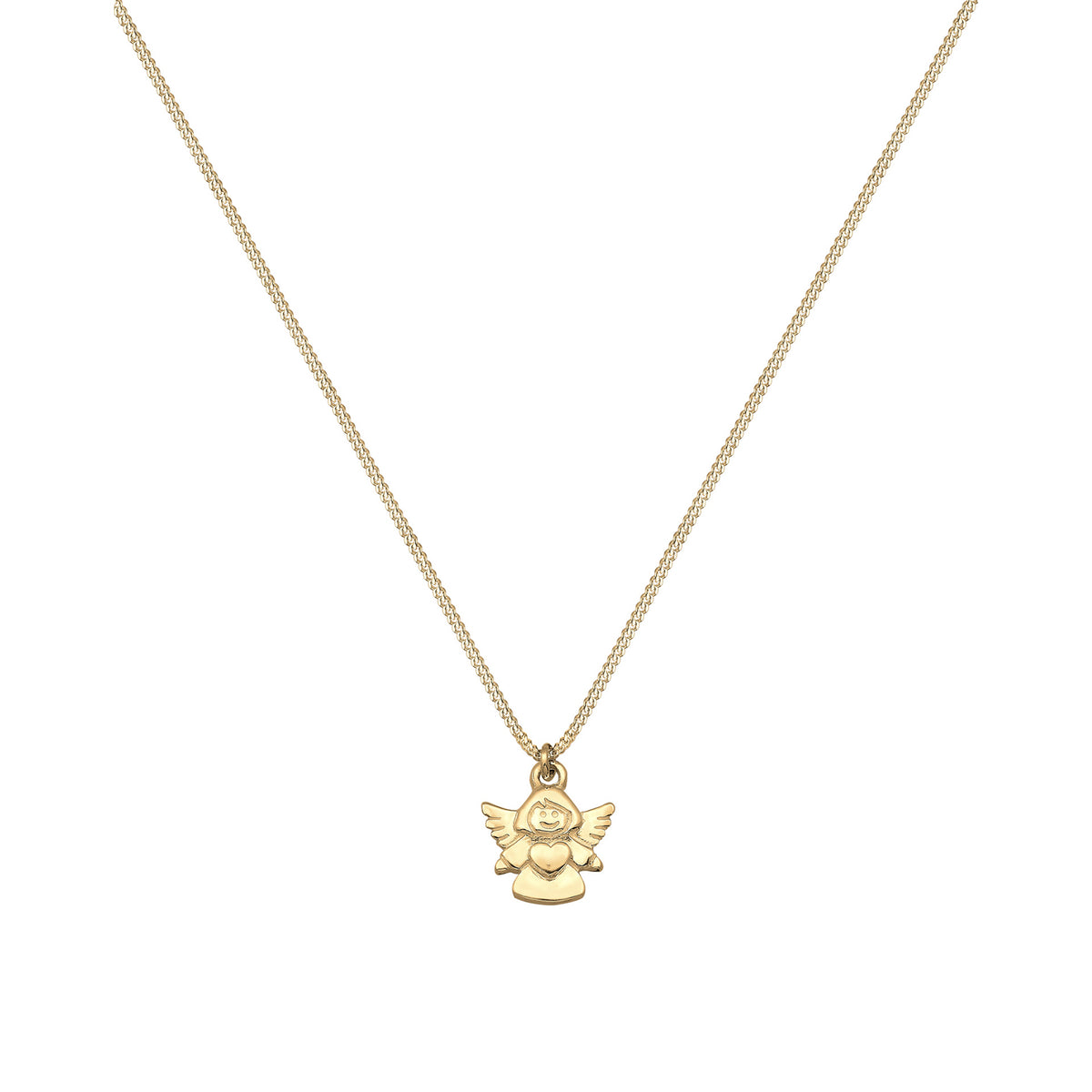 Gold - Elli PREMIUM | Halskette Engel | 375 Gelbgold