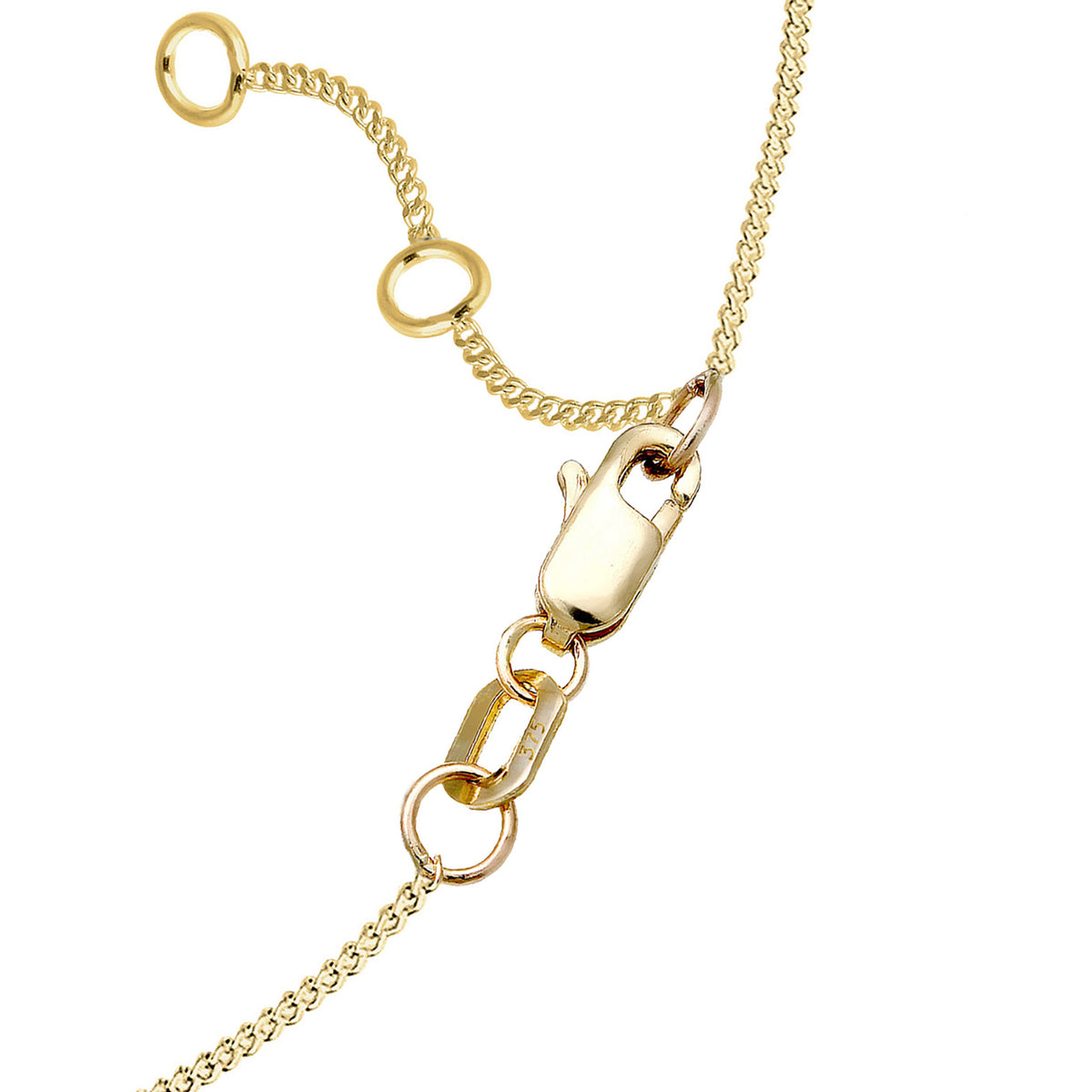 Gold - Elli PREMIUM | Halskette Engel | 375 Gelbgold