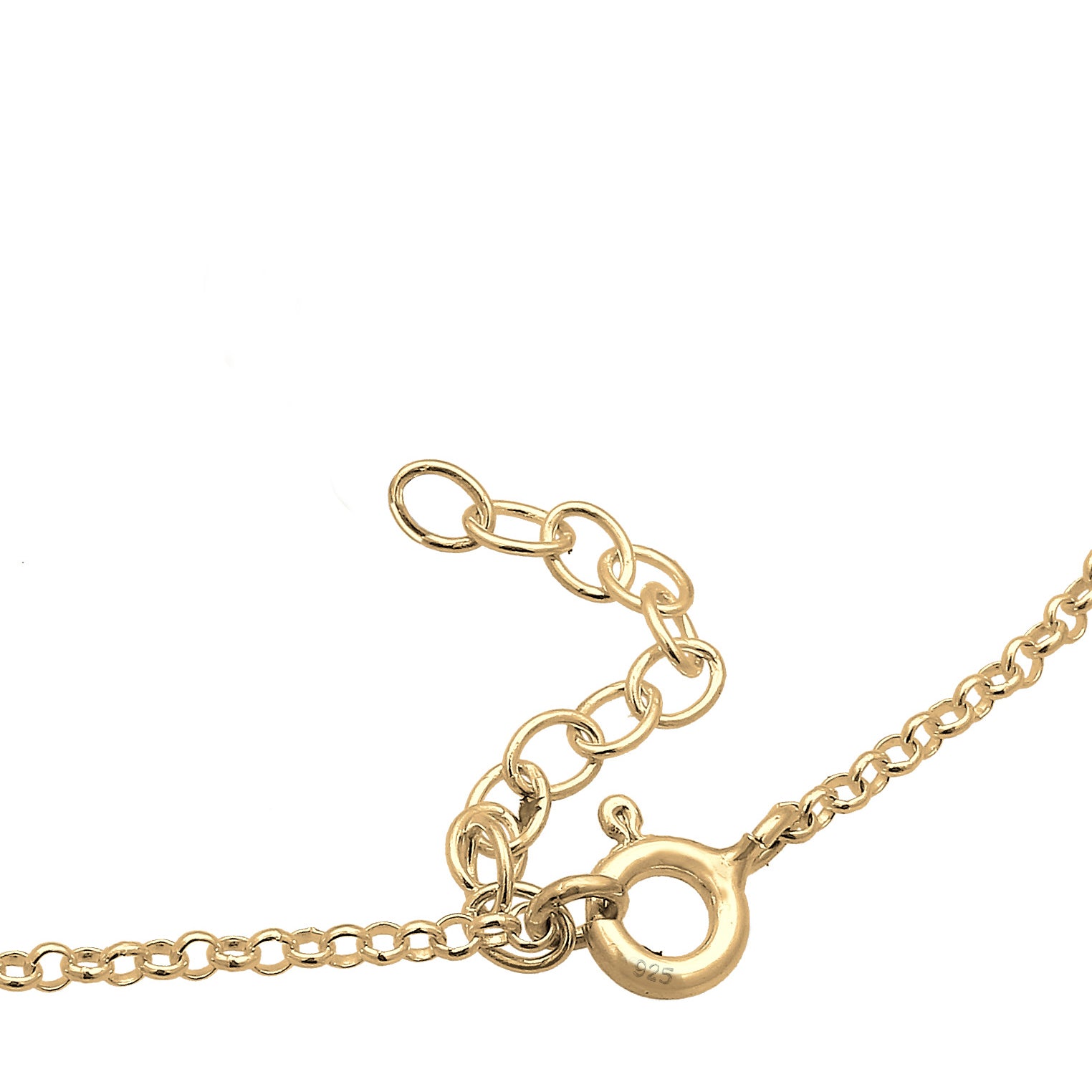 Gold - Elli | Armband Feder | 925 Sterling Silber vergoldet