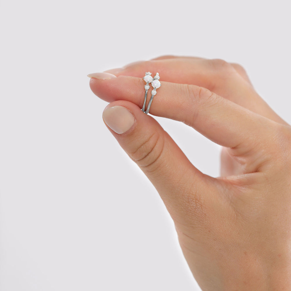 Ring | Opal ( Weiß )