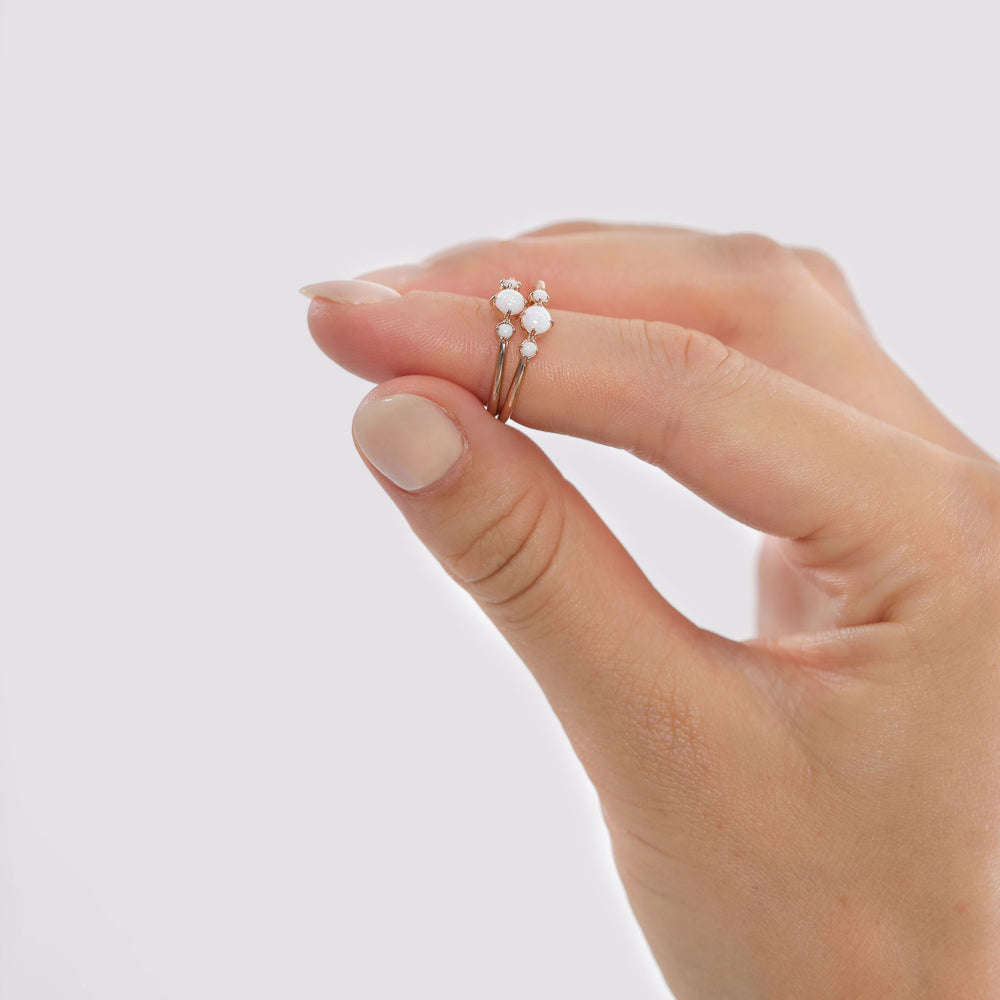 Ring | Opal ( Weiß )