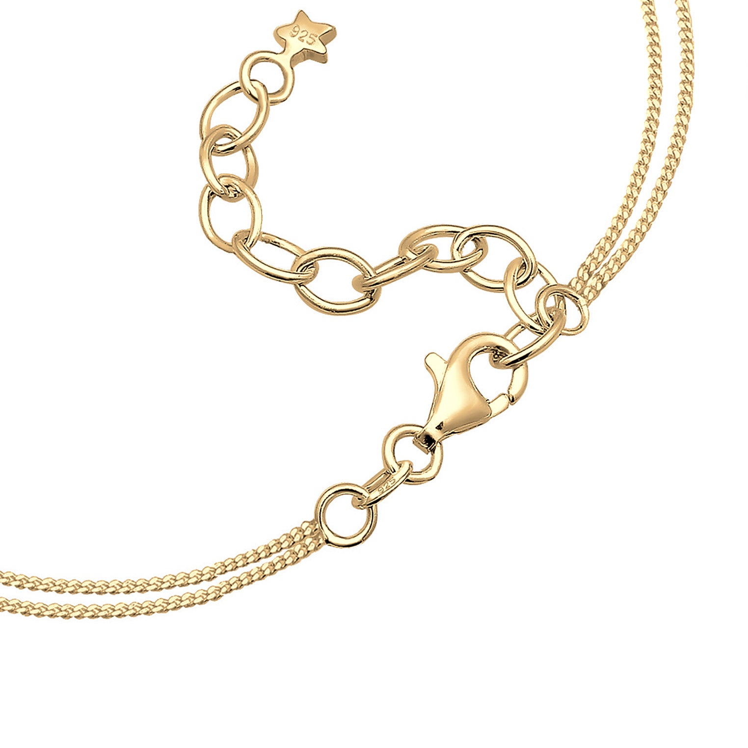 Gold - Elli | Layer-Choker Astro | 925 Sterling Silber vergoldet