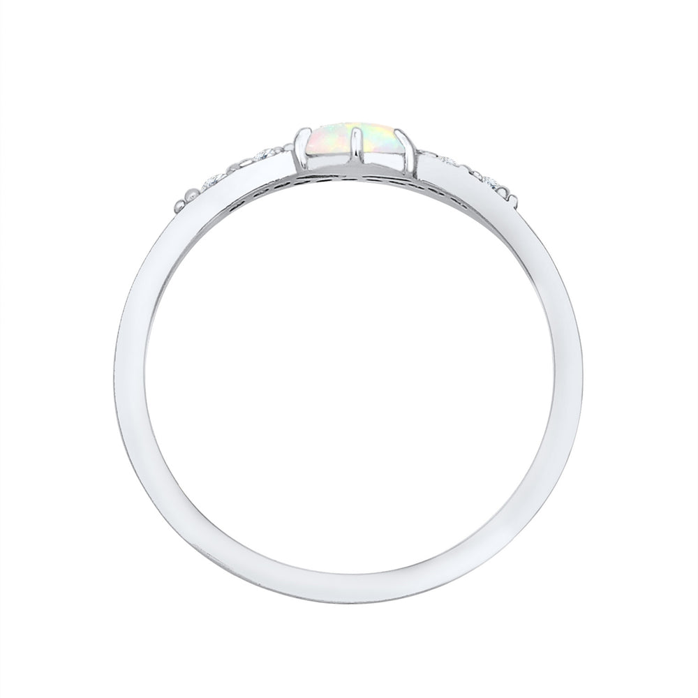 Verlobungsring | Opal ( Weiß )