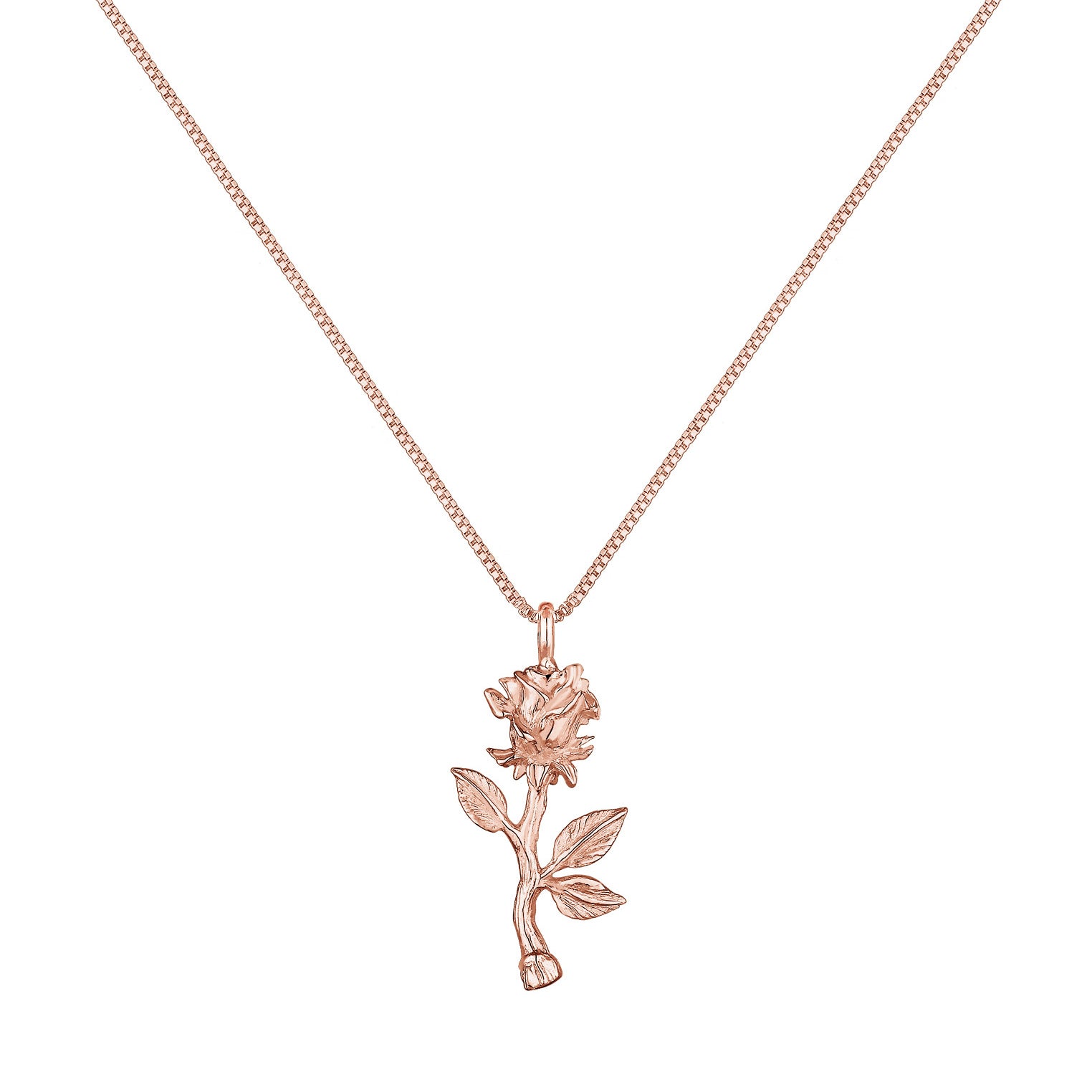 Roségold - Elli | Venezianer-Halskette Rose | 925 Sterling Silber Rosegold