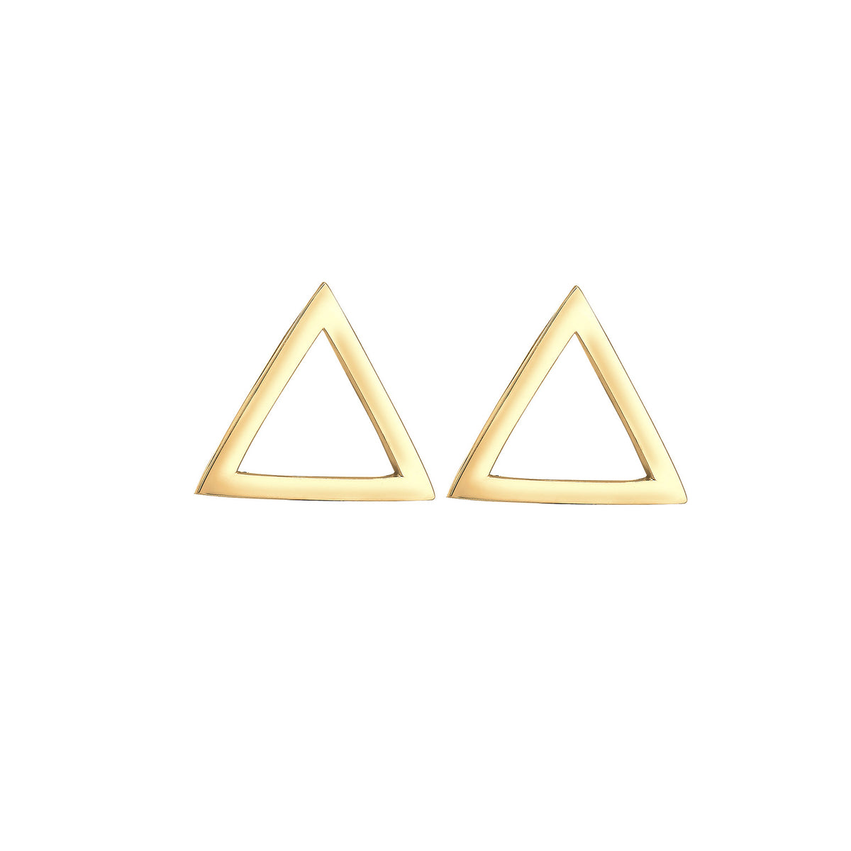 Gold - Elli | Ohrstecker Dreieck | 925 Sterling Silber vergoldet