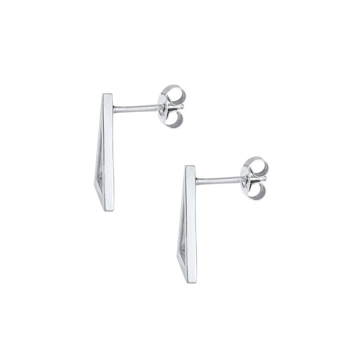 Silber - Elli | Ohrstecker Dreieck | 925er Sterling Silber