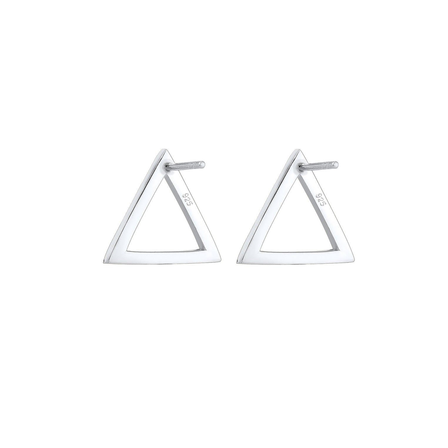 Silber - Elli | Ohrstecker Dreieck | 925er Sterling Silber