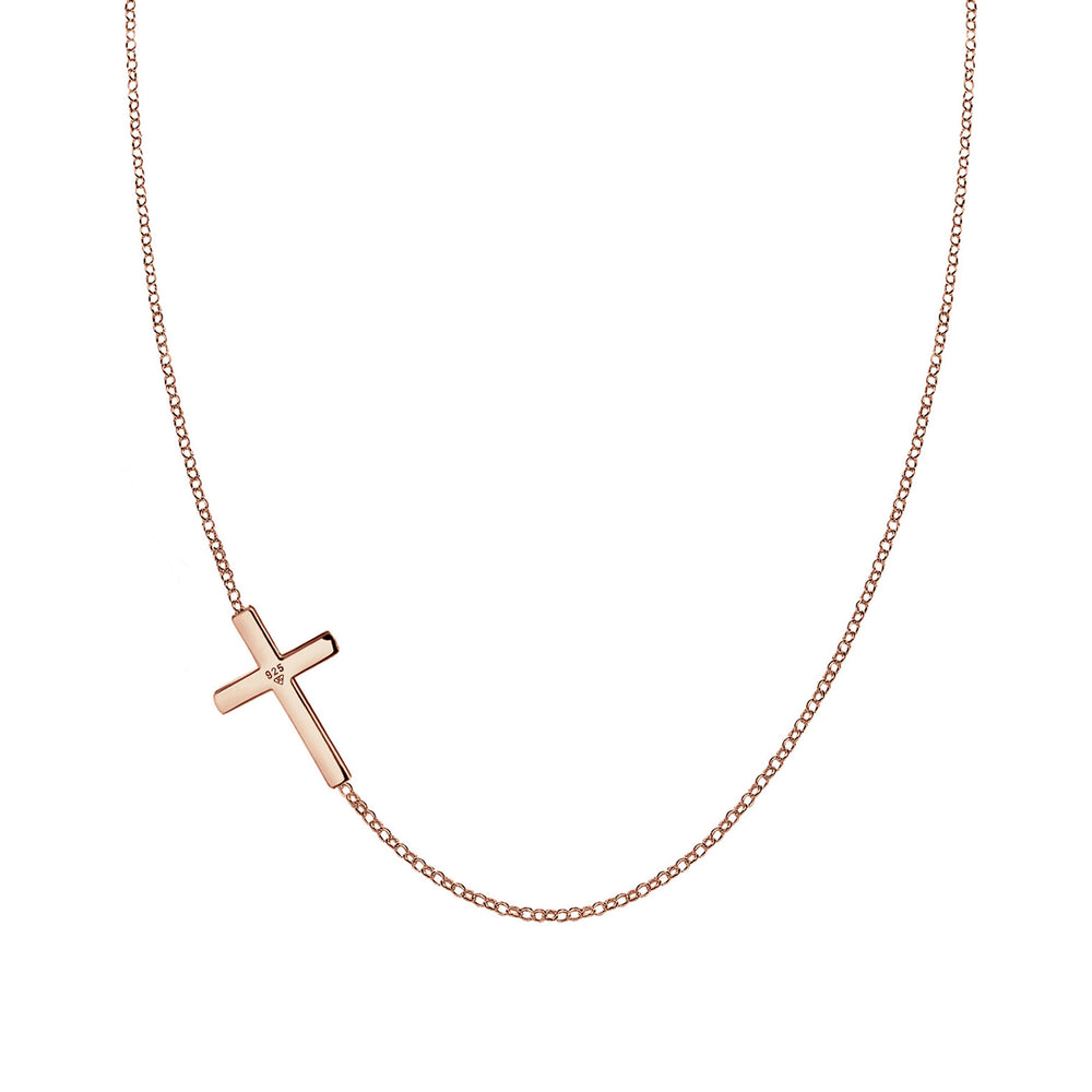 Link necklace cross