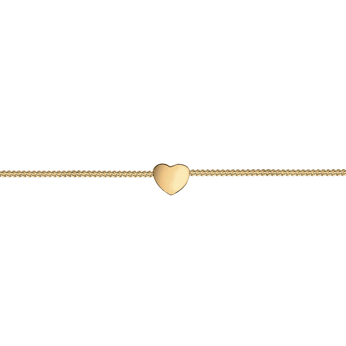Gold - Elli | Choker Herz | 925 Sterling Silber vergoldet