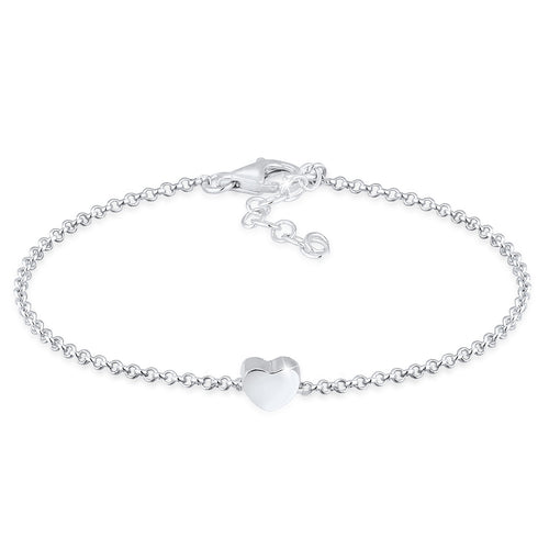 Silber - Elli | Armband Herz | 925er Sterling Silber