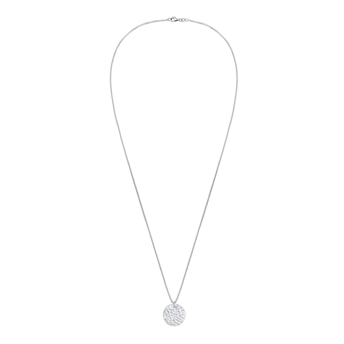 Silber - Elli | Lange Venezianer-Halskette Geo | 925er Sterling Silber