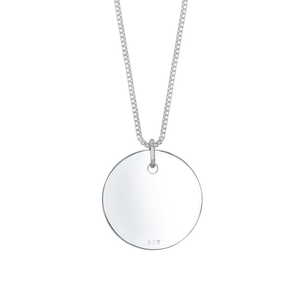 Silber - Elli | Lange Venezianer-Halskette Geo | 925er Sterling Silber
