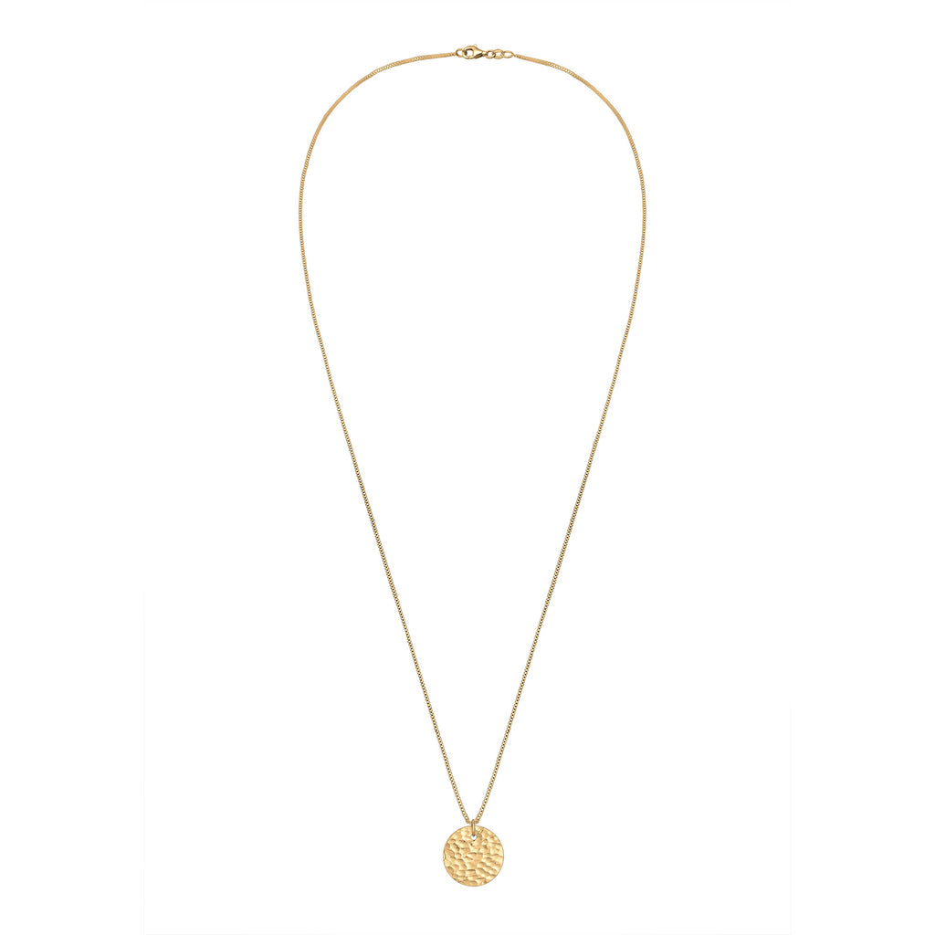 Gold - Elli | Lange Venezianer-Halskette Geo | 925 Sterling Silber vergoldet