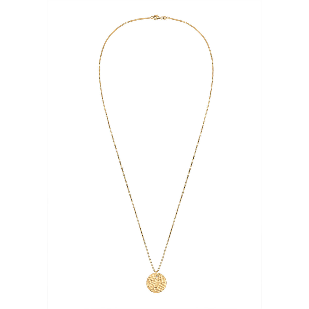 Gold - Elli | Lange Venezianer-Halskette Geo | 925 Sterling Silber vergoldet