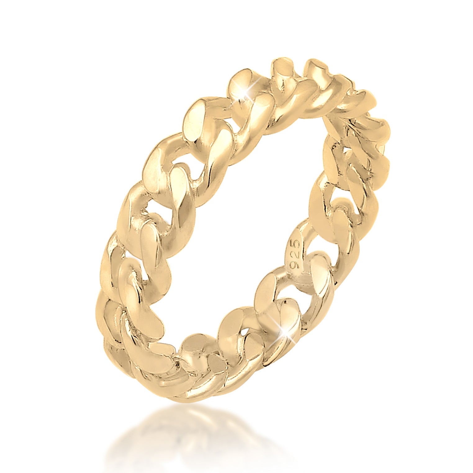 Gold - Elli | Ring Twisted | 925 Sterling Silber vergoldet