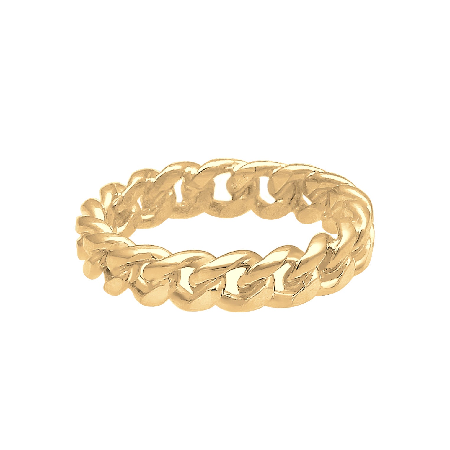 Gold - Elli | Ring Twisted | 925 Sterling Silber vergoldet