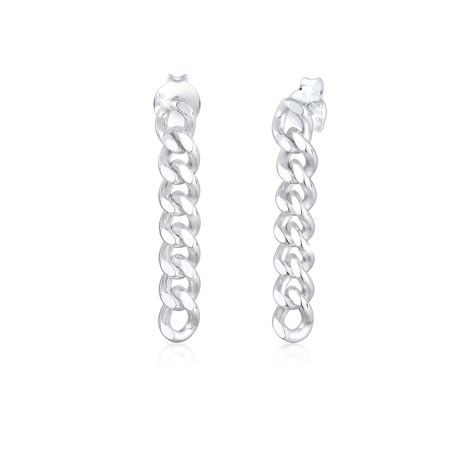 Silber - Elli | Ohrstecker Ear Chain | 925er Sterling Silber