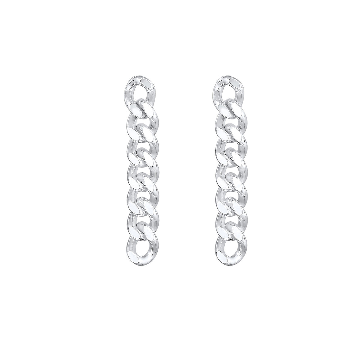 Silber - Elli | Ohrstecker Ear Chain | 925er Sterling Silber