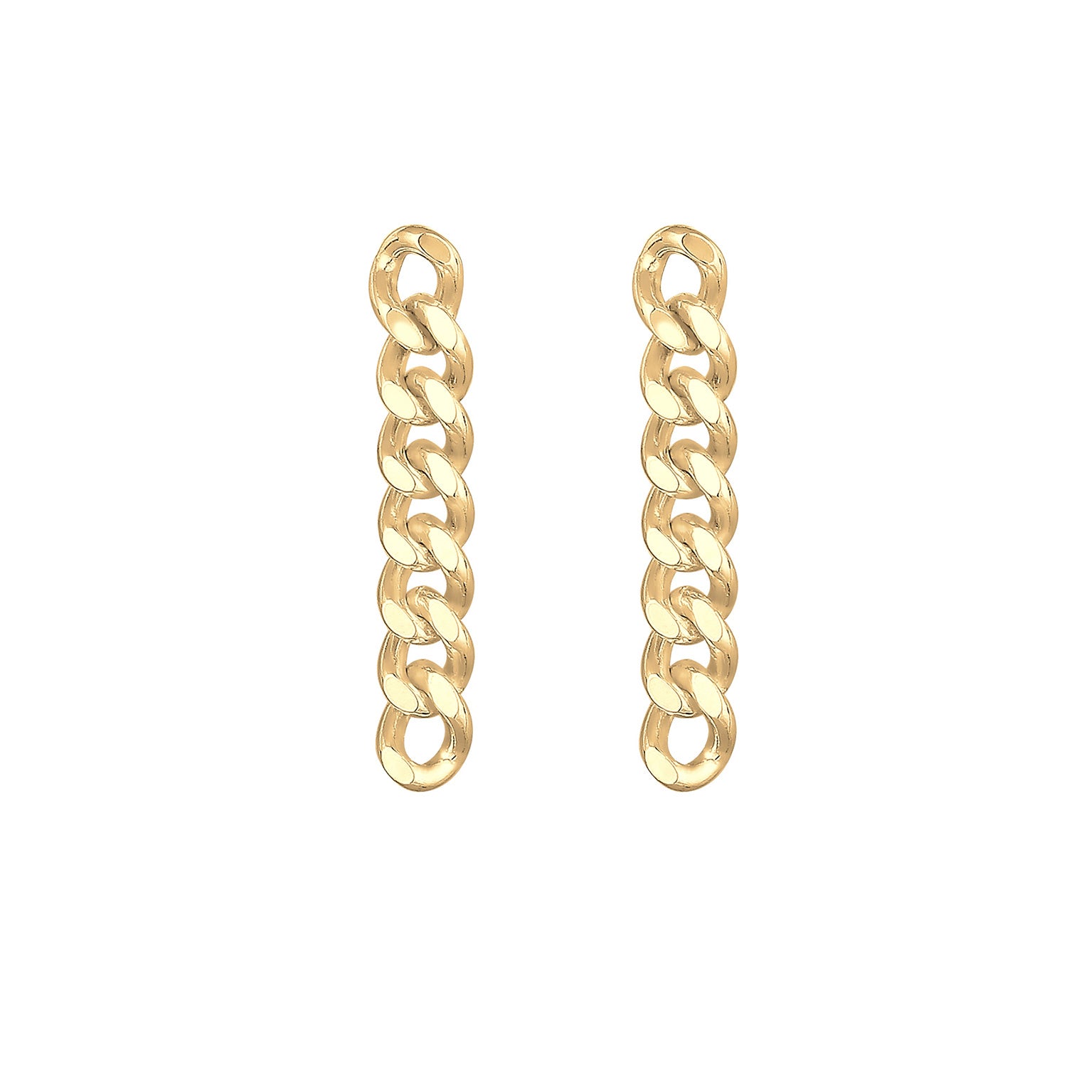 Gold - Elli | Ohrstecker Ear Chain | 925 Sterling Silber vergoldet