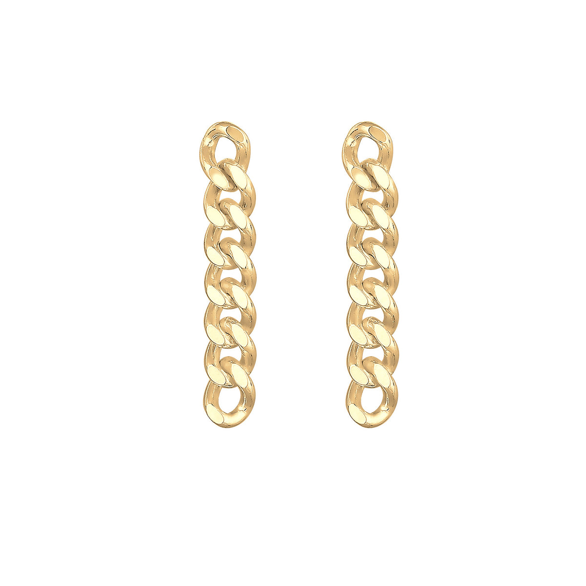 Gold - Elli | Ohrstecker Ear Chain | 925 Sterling Silber vergoldet