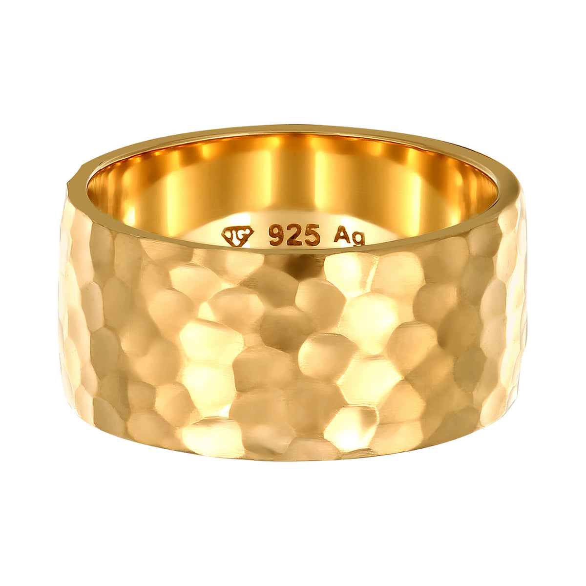 Gold - Elli | Bandring | 925 Sterling Silber vergoldet