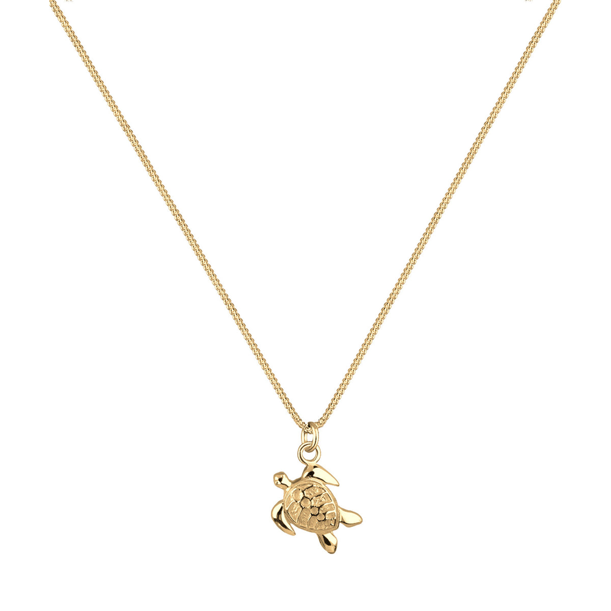 Gold - Elli | Halskette Schildkröte | 925 Sterling Silber vergoldet