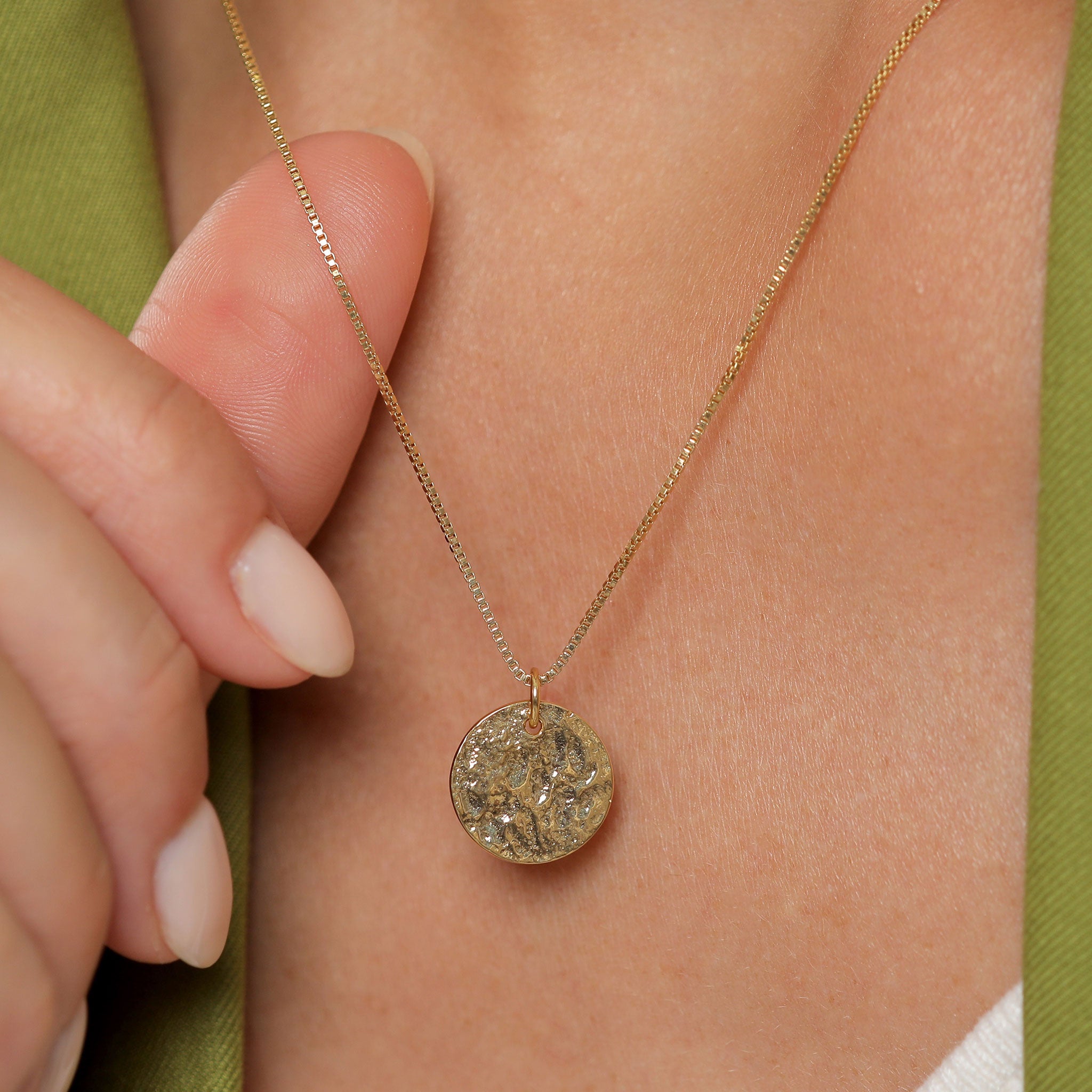 Gold - Elli | Venezianer-Halskette Geo | 925 Sterling Silber vergoldet