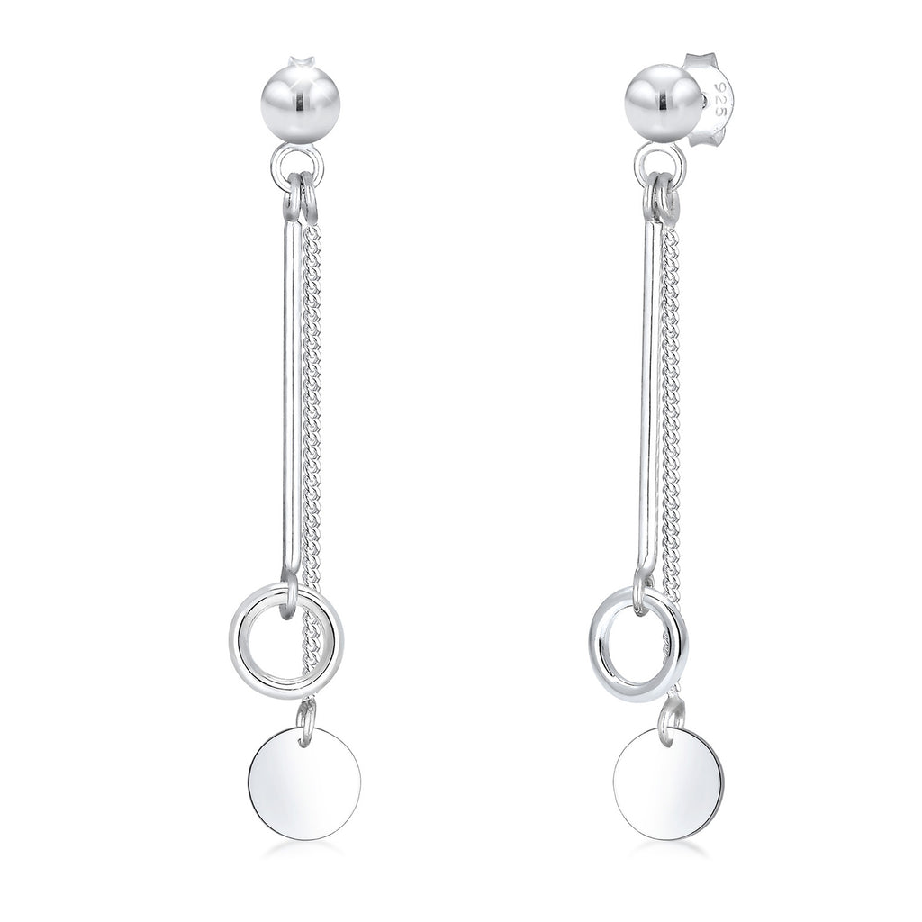 Silber - Elli | Ohrhänger Ear Chain | 925er Sterling Silber