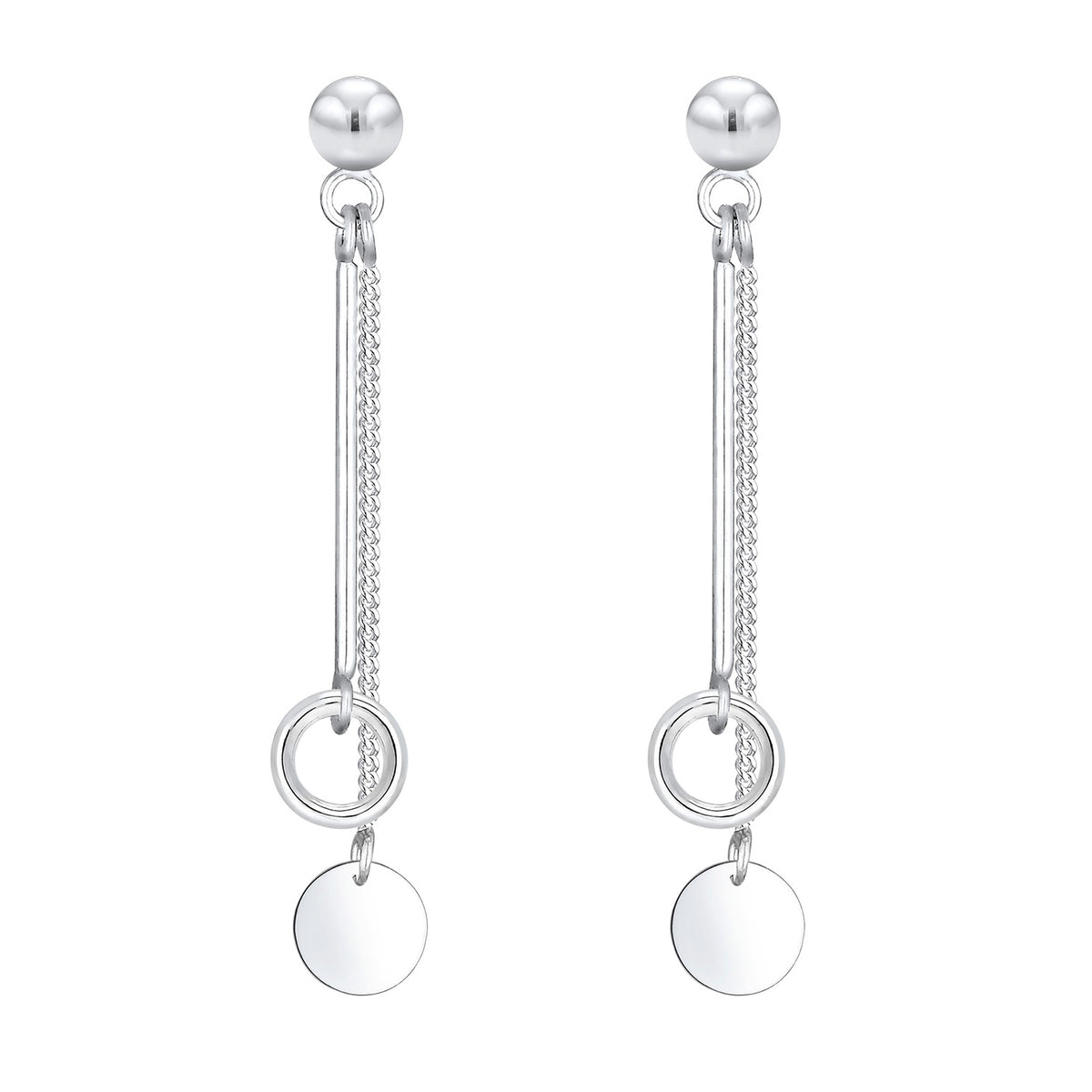 Silber - Elli | Ohrhänger Ear Chain | 925er Sterling Silber