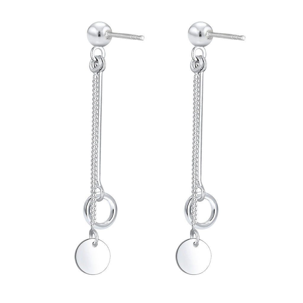 Silber - Elli | Ohrhänger Ear Chain | 925er Sterling Silber