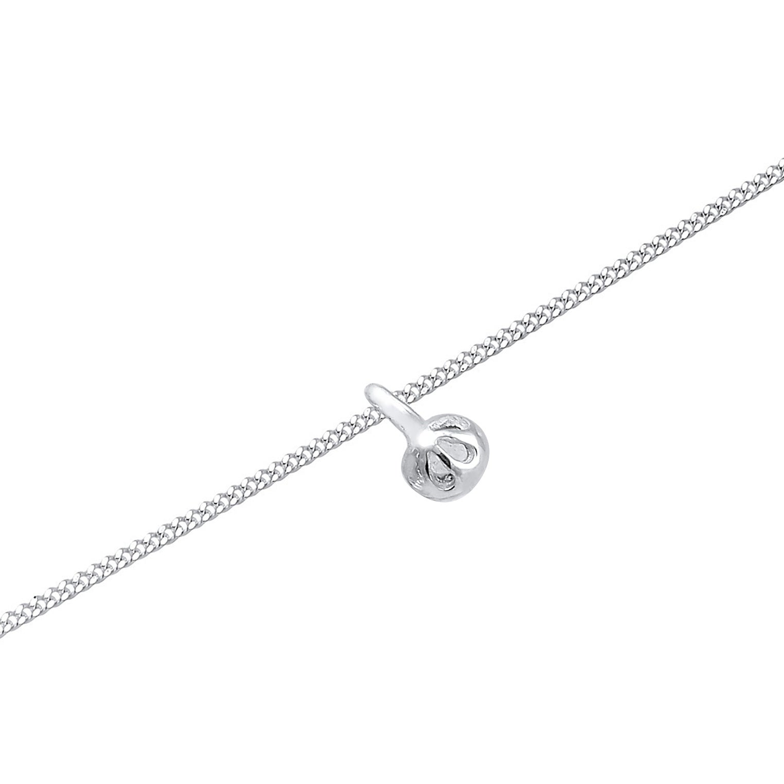 Silber - Elli | Choker Basic | Mondstein (Weiß) | 925er Sterling Silber